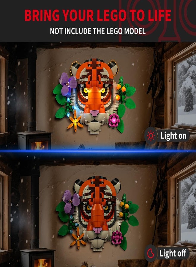 BRIKSMAX 2.0 Light Kit for Lego The Fauna Collection Tiger -Innovative Led Lighting Compatible with Lego Art 31217 - Not Included Lego Set - Image 2
