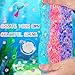 Okaybee 3 x 100mL Ocean Slime Kit for Girls Boys Mermaid Bead Pink Crunchy Blue Clear Slime Sensory Experience DIY Slimes Set Slimes Party Favors for Kids Birthday Easter Halloween Teens Gift - Image 4