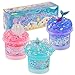 Okaybee 3 x 100mL Ocean Slime Kit for Girls Boys Mermaid Bead Pink Crunchy Blue Clear Slime Sensory Experience DIY Slimes Set Slimes Party Favors for Kids Birthday Easter Halloween Teens Gift - Image 2