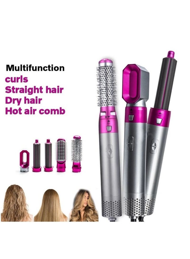 ELTRAZONE Hair Dryer 5 in 1 Hair Blower Brush Hair Curler, Hair Curler, Electric Hair Dryer, Rotating Hot Air Brush for All Hairstyles - Image 1