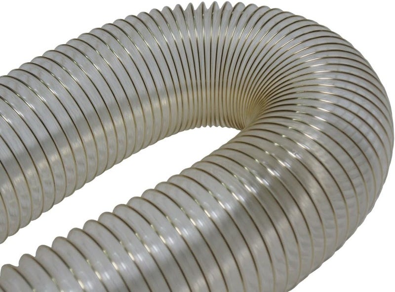 Rubber-Cal 01-202-1.25-12 "PVC Flexduct" General Purpose, 1.25"ID x 12' Fully Stretched, Clear - Image 3