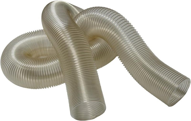 Rubber-Cal 01-202-1.25-12 "PVC Flexduct" General Purpose, 1.25"ID x 12' Fully Stretched, Clear - Image 5