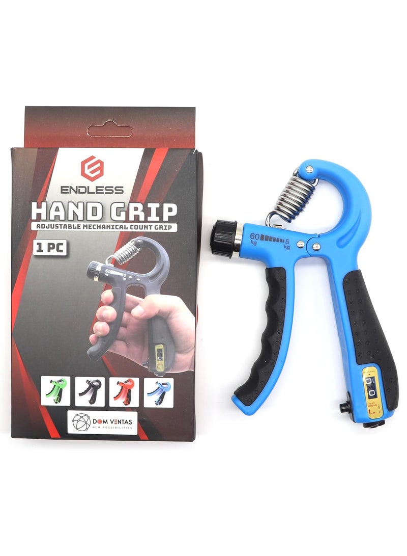 ENDLESS  Adjustable Hand Grip Strengthener | 5 Kg to 60 Kg | Assorted | Resistance Level | Exercise Equipment to Use in Home & Gym | For Forearm & Finger Power Gripper Exercises - Image 1