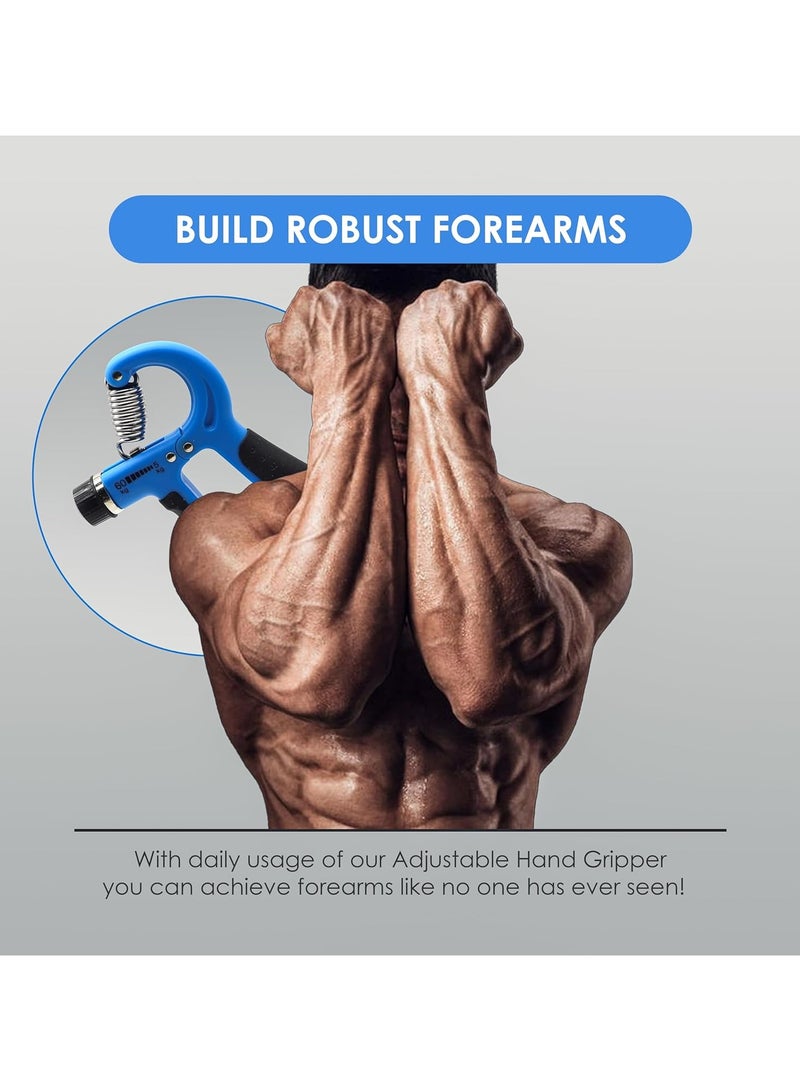 ENDLESS  Adjustable Hand Grip Strengthener | 5 Kg to 60 Kg | Assorted | Resistance Level | Exercise Equipment to Use in Home & Gym | For Forearm & Finger Power Gripper Exercises - Image 4