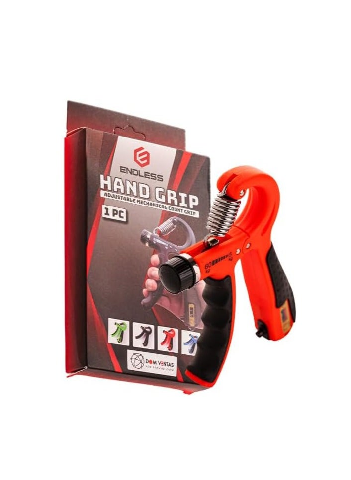 ENDLESS  - Adjustable Hand Grip Strengthener | 5 Kg to 60 Kg | Assorted | Resistance Level | Exercise Equipment to Use in Home & Gym | For Forearm & Finger Power Gripper Exercises - Image 1