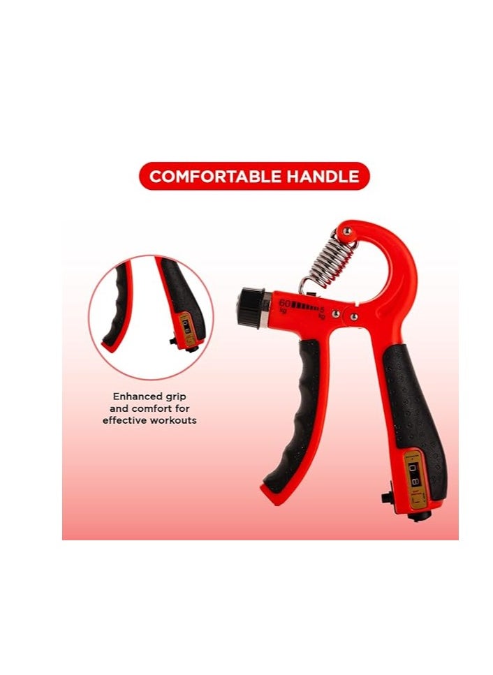 ENDLESS  - Adjustable Hand Grip Strengthener | 5 Kg to 60 Kg | Assorted | Resistance Level | Exercise Equipment to Use in Home & Gym | For Forearm & Finger Power Gripper Exercises - Image 1
