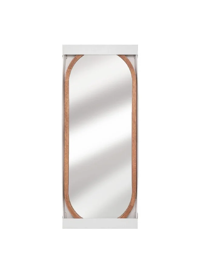 atmosphera Gianni Rubberwood Mirror Brown 35 x 90 cm 193128