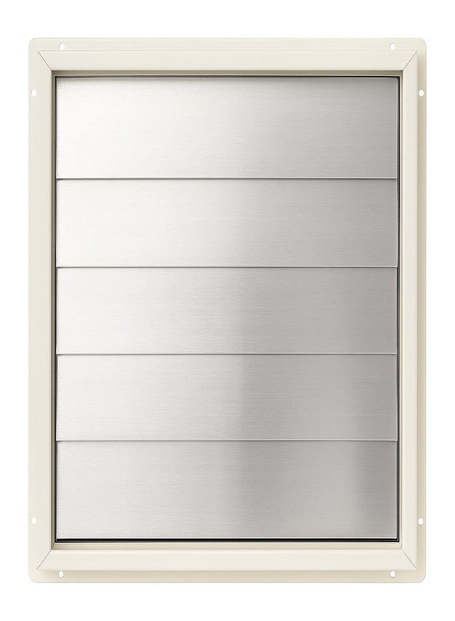 Livshine 17x17 Inch Aluminum Louver Shutter with Powder-Coated Tata CRCA Steel Frame | Fits 15 Inch Exhaust Fan or Duct | Rustproof Vent Cover for Industrial, Kitchen & Bathroom Ventilation - Image 1