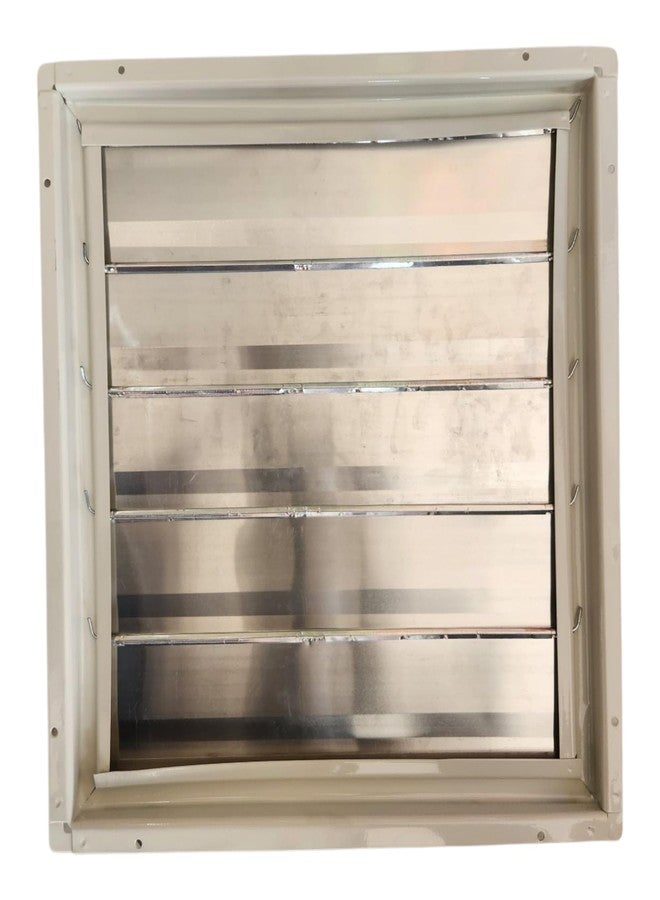 Livshine 17x17 Inch Aluminum Louver Shutter with Powder-Coated Tata CRCA Steel Frame | Fits 15 Inch Exhaust Fan or Duct | Rustproof Vent Cover for Industrial, Kitchen & Bathroom Ventilation - Image 4