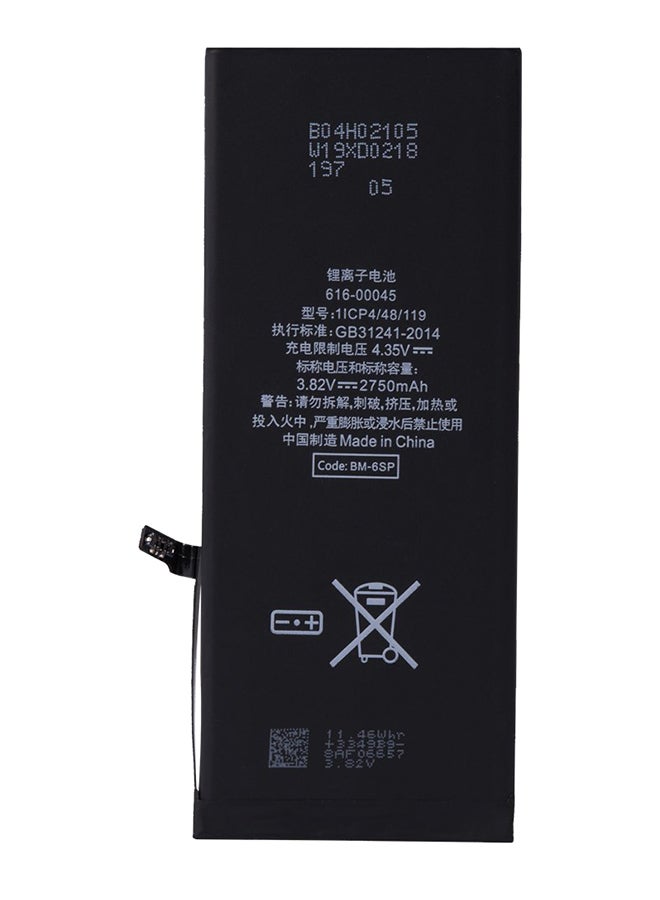 BOD 2750.0 mAh Replacement Battery For iPhone 6s Plus Black – High-Capacity Internal Li-ion Rechargeable Battery | Compatible with iPhone 6s Plus A1634, A1687, A1699 | Safe, Durable Power Cell for Extended Use | Ideal for DIY or Professional Installation - Image 3