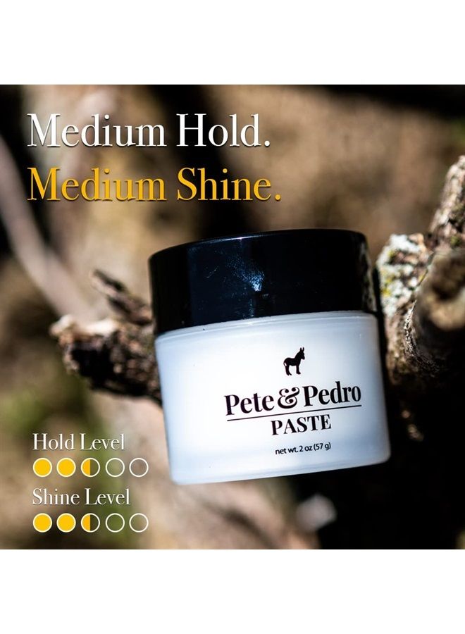 Pete & Pedro PASTE - Mens Hair Paste with Medium Hold | Semi Matte Finish Styling Cream, Hair Products for Men | As Seen on Shark Tank, 2 oz. - Image 3
