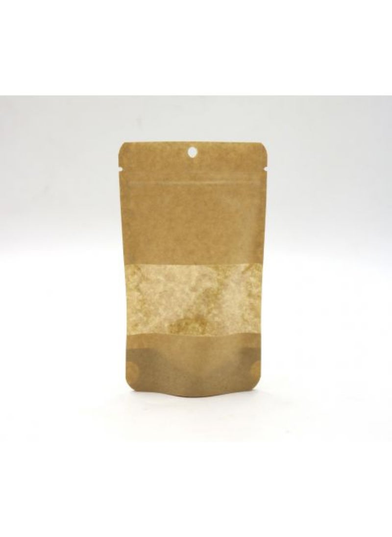 Kraft Stand-Up Pouch W / Window(M) 20X12X4Cm 1X500 