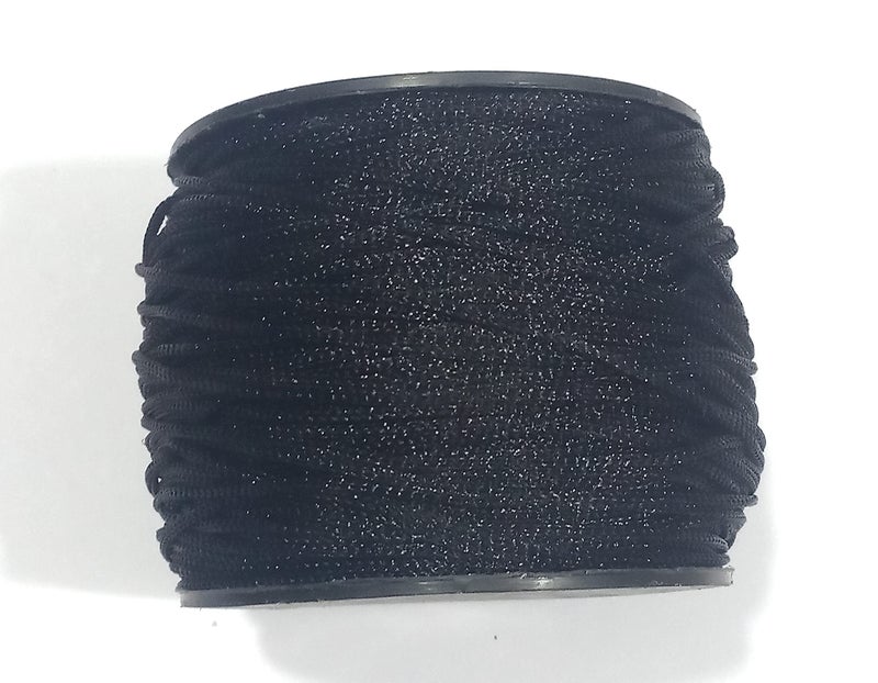 OMX 1mm Black Nylon Chinese Knotting for Macrame ideally Used for Jewelry Making (Bracelets, Necklaces), Bags and Various Other Craft Projects.(Panja Dori) - Image 5