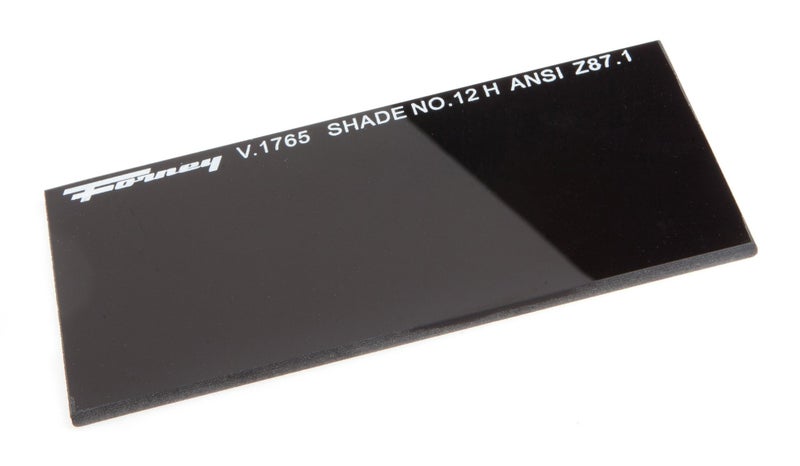 Forney 57012 Lens Replacement Hardened Glass 414Inchby2Inch Shade12 Black