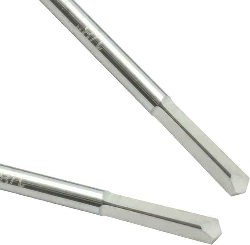 TEMO 1/8 Inch Solid Carbide Broken Taps Drill Extractor, Damaged Taps and Bolts Extractor, Easy Out Stripped Bolt Remover - Image 4