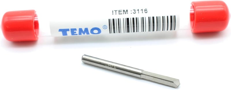 TEMO 1/8 Inch Solid Carbide Broken Taps Drill Extractor, Damaged Taps and Bolts Extractor, Easy Out Stripped Bolt Remover - Image 2