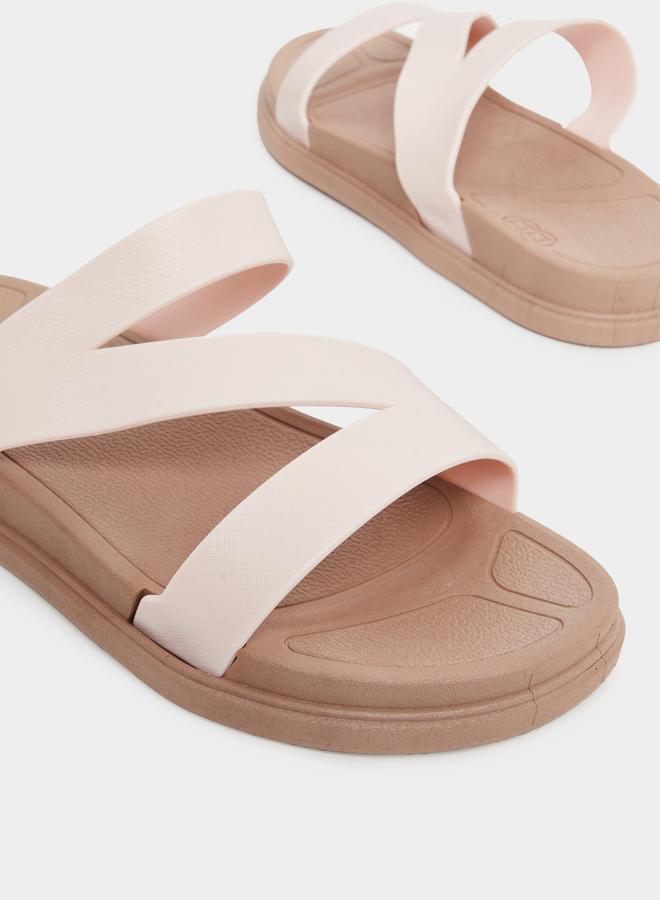 ستايلي صندل فلات بسيور كروس - Image 4