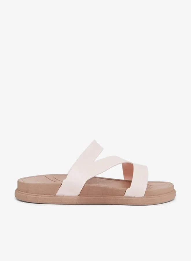 ستايلي صندل فلات بسيور كروس