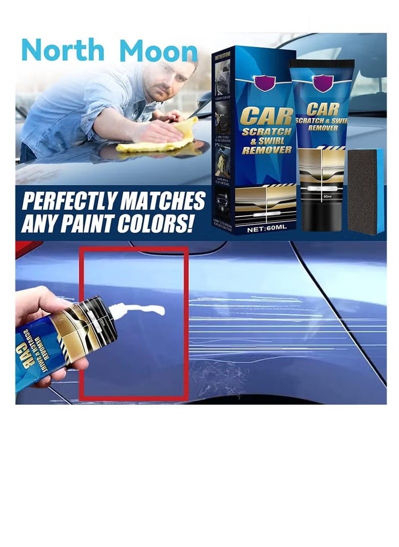 RAYHONG - Car Scratch Swirl Remover, Polish and Paint Restorer, Scratch Repair CreamRepair Paint Scratches ，Scratches Abrasion Oxidation 60ml - Image 1