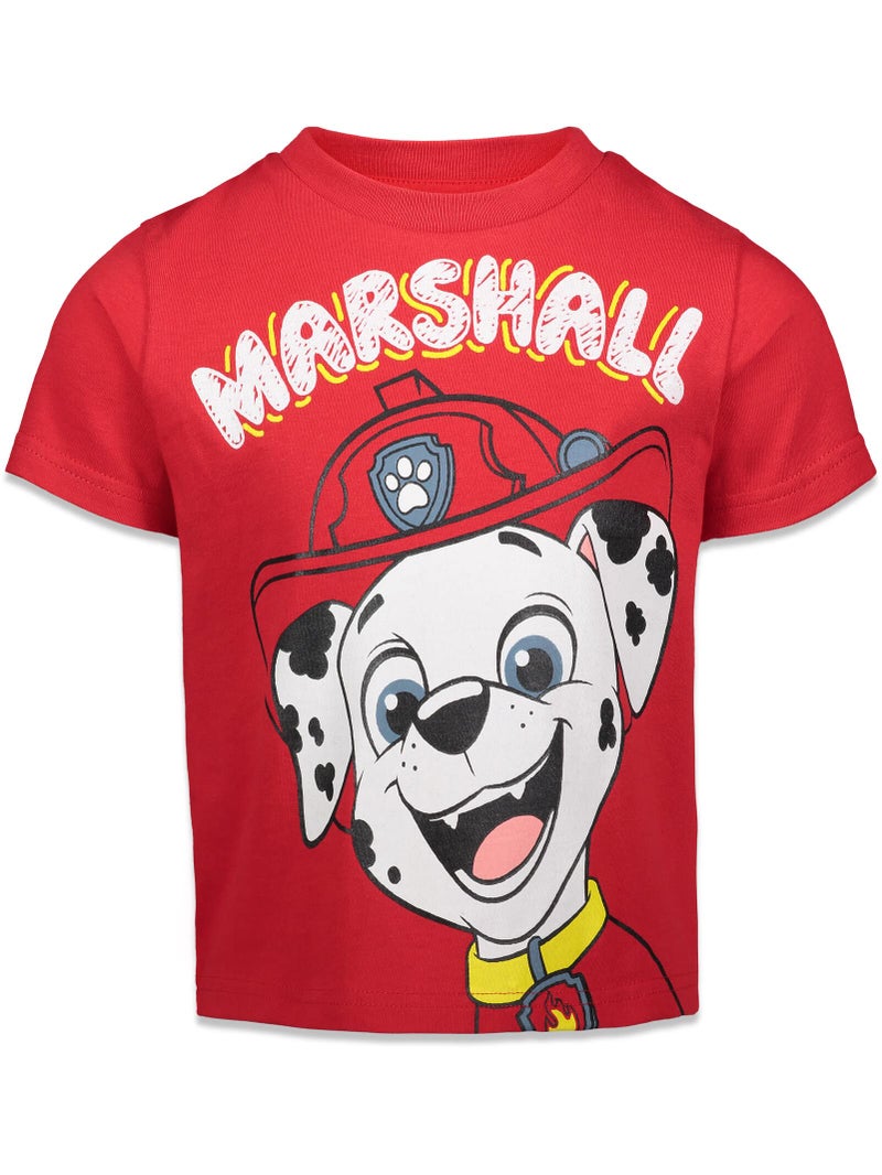 nickelodeon Paw Patrol Chase Marshall Rubble Rocky Toddler Boys 4 Pack T-Shirts Multicolor 5T - Image 2
