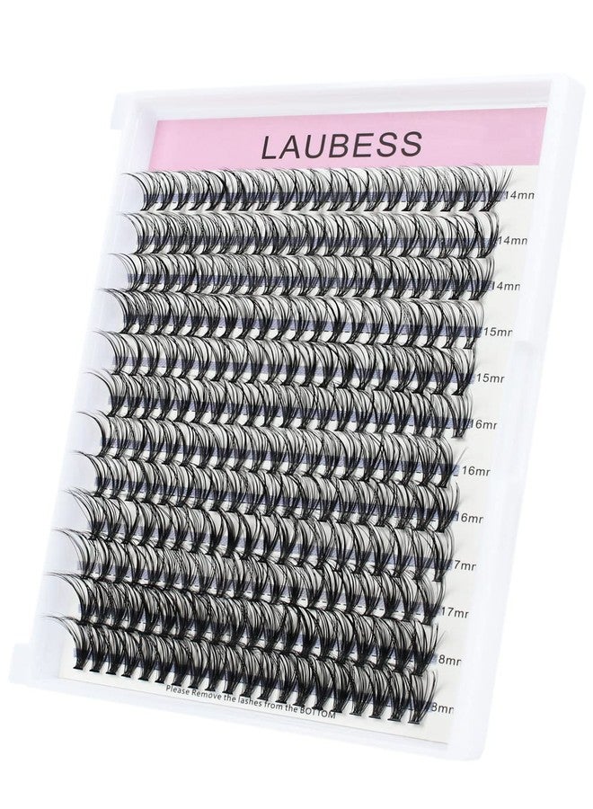 LAUBESS Eyelash Clusters LAUBESS Lash Clusters Individual Lashes Cluster Eyelash Extensions DIY at Home Waterproof Cluster Lashes (20D-0.07D-14-18) - Image 1