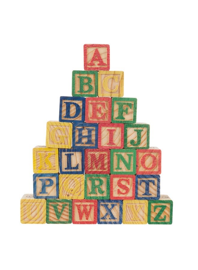 Hey! Play! ABC and 123 Wooden Blocks- Alphabet Letters and Numbers Learning Block Set-Educational STEM Toy for Toddlers and Preschool Age Children - Image 4