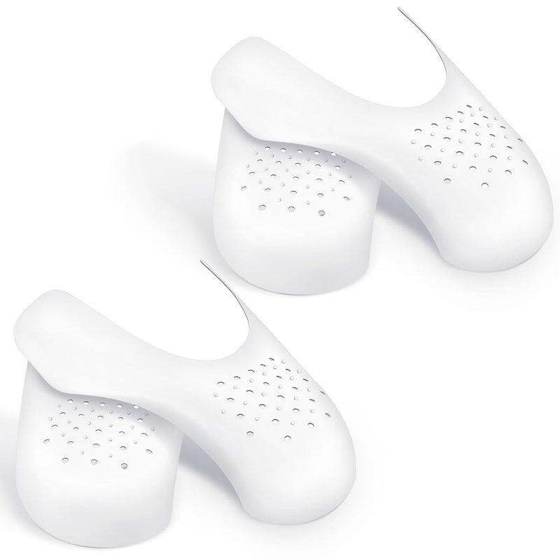 SITANSH Shoe Protectors for Air Force Anti-Wrinkle Shoes Protectors for Men's Soft Material Sneaker Guard Shoes Protector No Creases shoes for protection safety Guard (White - 2 Pair) - Image 1