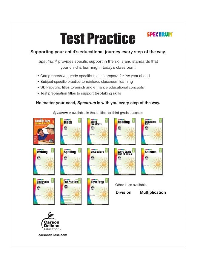 Spectrum Test Practice, Grade 3 - Image 2