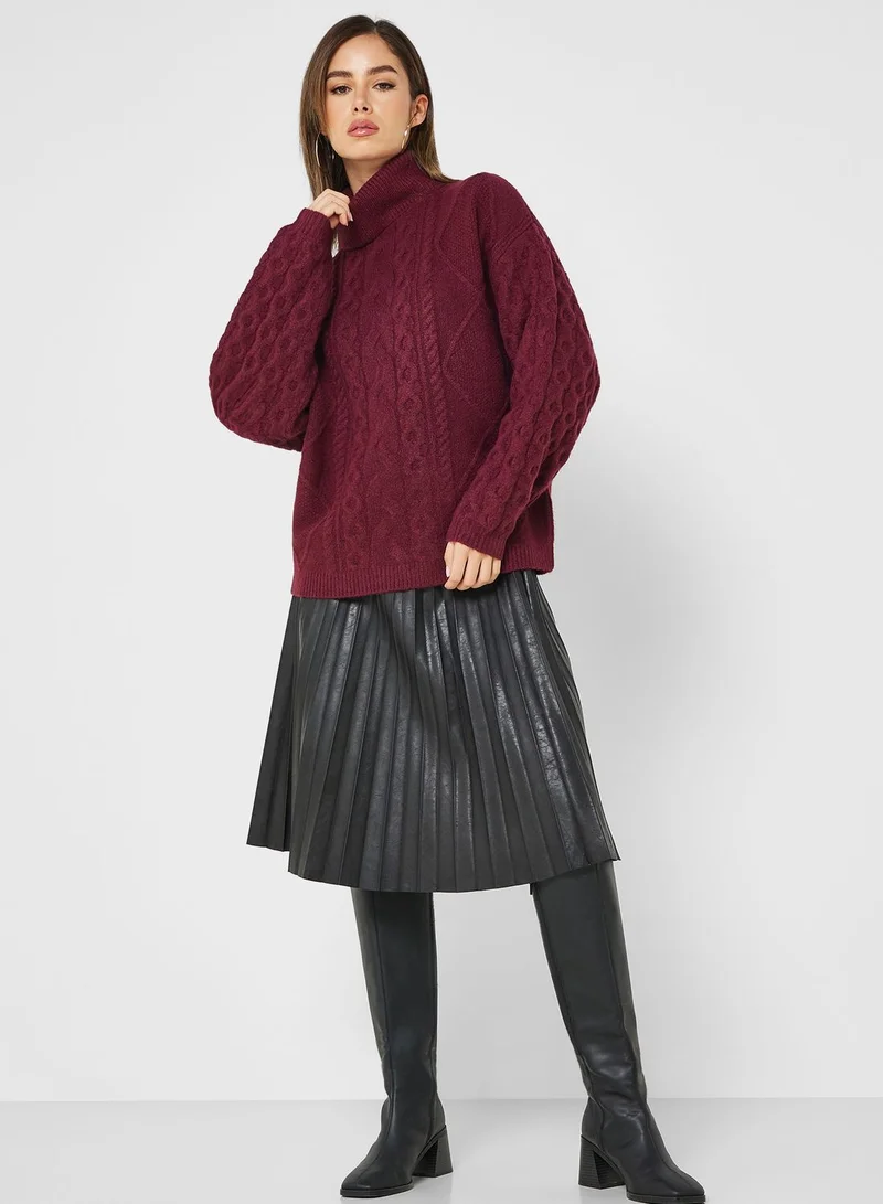GUESS Turtle Neck Knitted Sweater