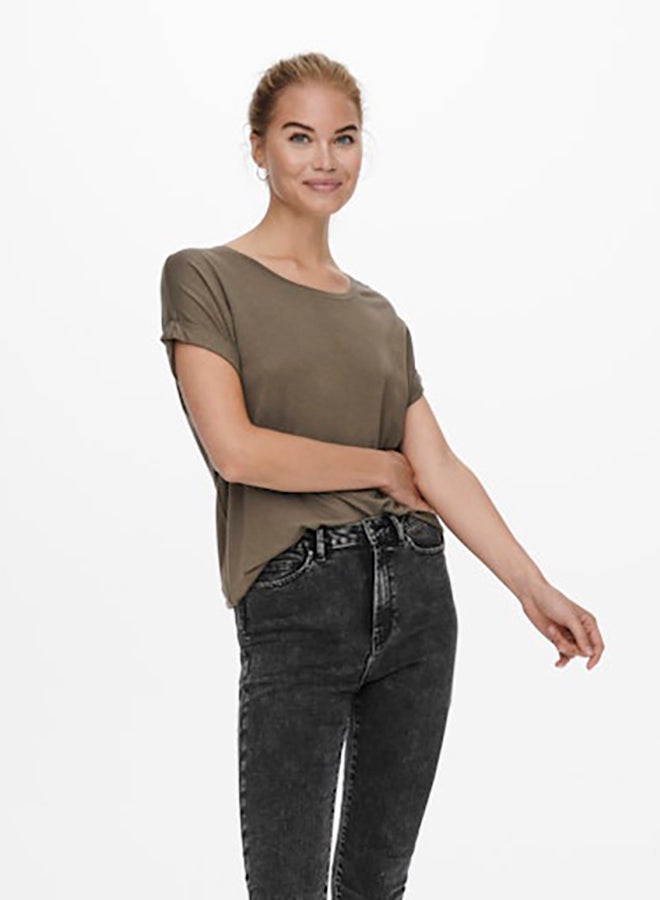 ONLY Women Short Sleeve O-Neck Top - Image 1