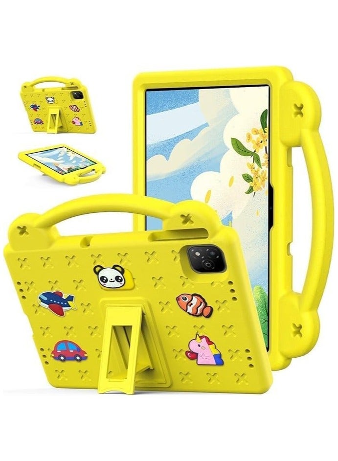 general Kids Case Compatible with Infinix XPad 11 Inch 2024, EVA Silicone Shockproof Handle Kids Friendly Cover with Foldable Stand Cover with Pen Slot - Image 1