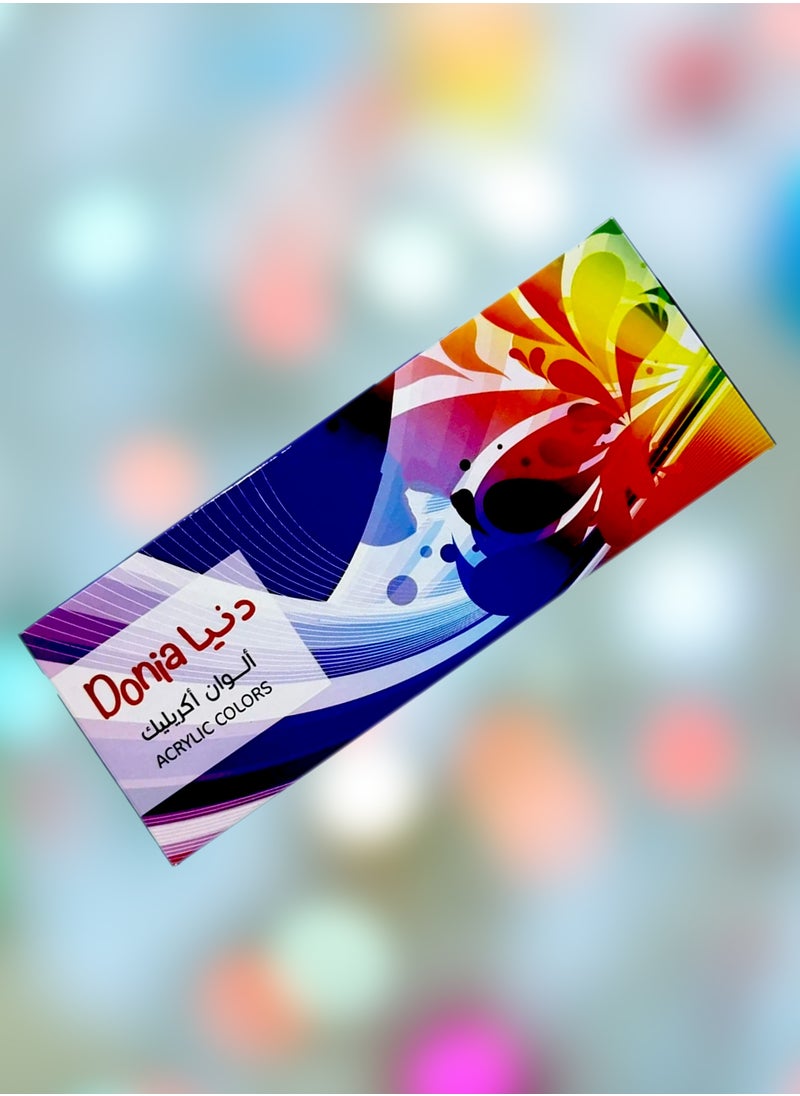 Donia ACRYLIC COLORS 12 Pieces 