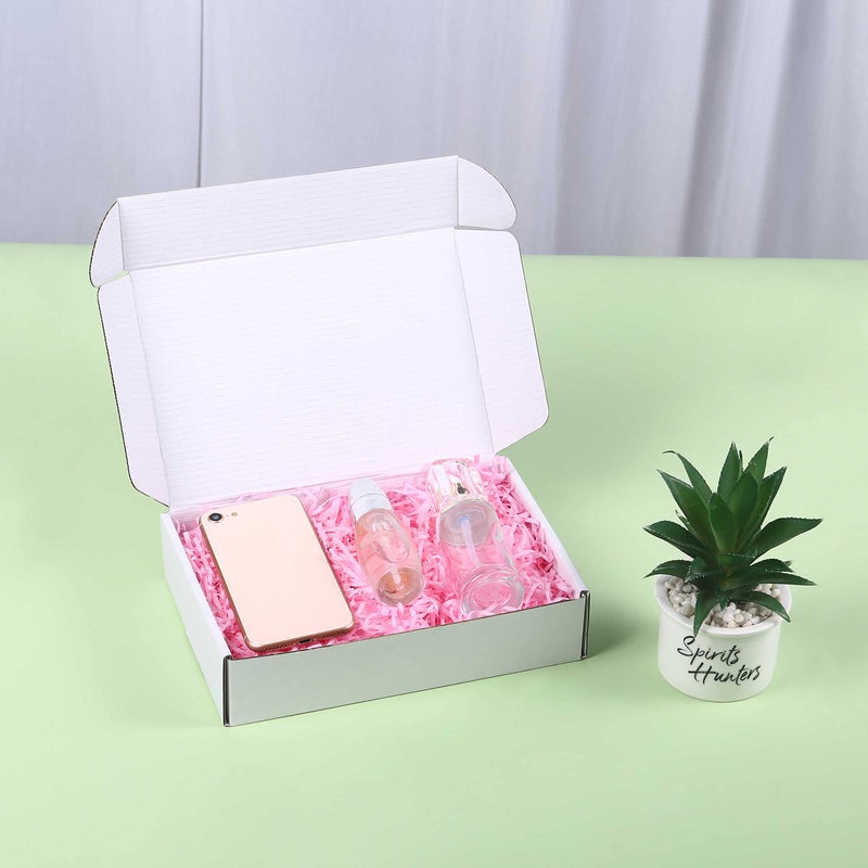 DUZCLI Small Shipping Boxes 9x6x2 Inch (25 Pack) - Sturdy White Corrugated Cardboard Boxes for Small Business, Ecommerce, Mailing & Packaging | Recyclable Gift & Storage Boxes - Image 3