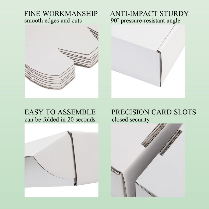 DUZCLI Small Shipping Boxes 9x6x2 Inch (25 Pack) - Sturdy White Corrugated Cardboard Boxes for Small Business, Ecommerce, Mailing & Packaging | Recyclable Gift & Storage Boxes - Image 5