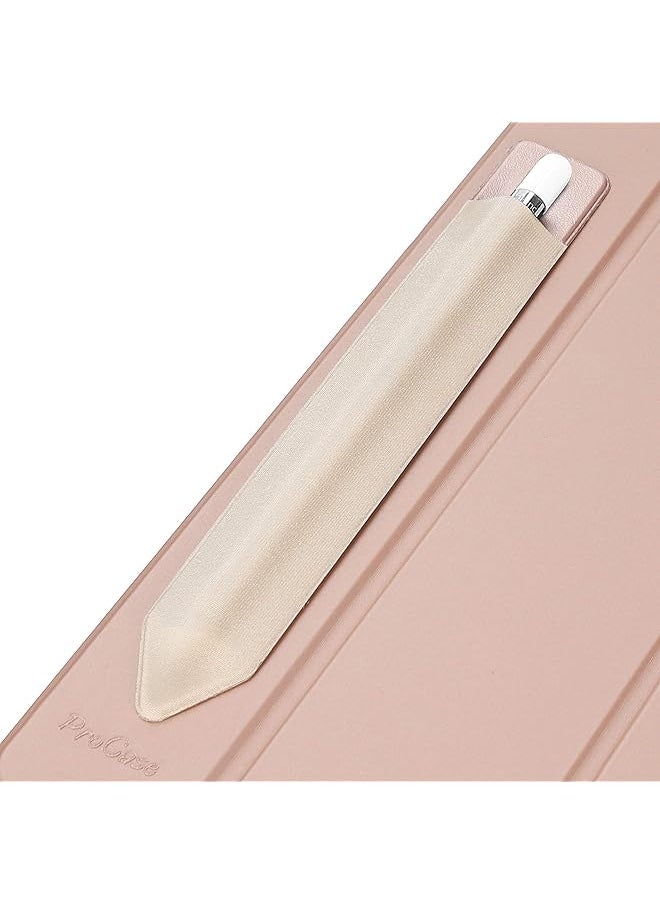 Procases Pencil Holder Sticker For Pencil 1St And 2Nd Gen Elastic Stylus Pocket Pouch Adhesive Stylus Pen Sleeve Attached To Case For Pencil And Other Stylus Pens Rosegold  - Image 1