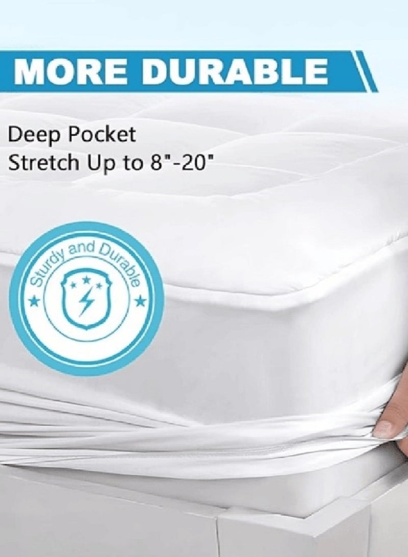Asraar Comfort and Protection Pack 3-Piece Set – Includes 2 Pillow Covers 75 x 50cm and 1 Bed Sheet 120 x 200cm – Soft and Durable Fabric for Long-Lasting Use – Perfect for King, Queen, or Twin Beds – Smooth and Wrinkle-Resistant – Ideal for All-Season  - Image 4