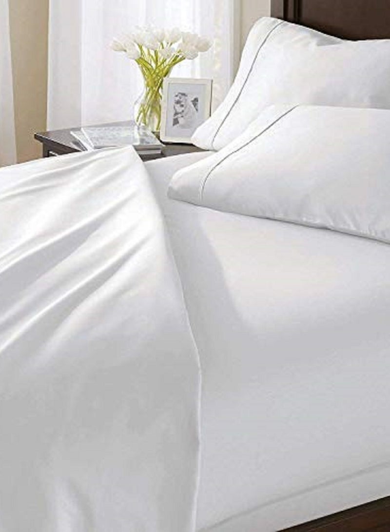 Asraar Comfort and Protection Pack 3-Piece Set – Includes 2 Pillow Covers 75 x 50cm and 1 Bed Sheet 120 x 200cm – Soft and Durable Fabric for Long-Lasting Use – Perfect for King, Queen, or Twin Beds – Smooth and Wrinkle-Resistant – Ideal for All-Season  - Image 3