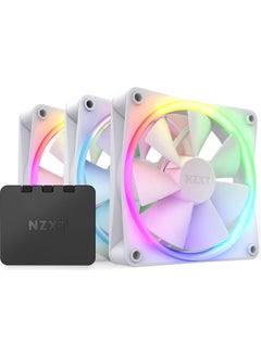 NZXT مروحة F120 RGB بيضاء 120 مم (طقم من 3) RF-R12TF-W1  - Image 1