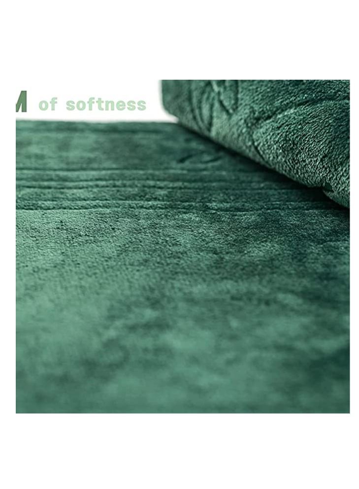 Haidue 2 In 1 Foldable Prayer Mat With Backrest Green 110x55cm  - Image 3