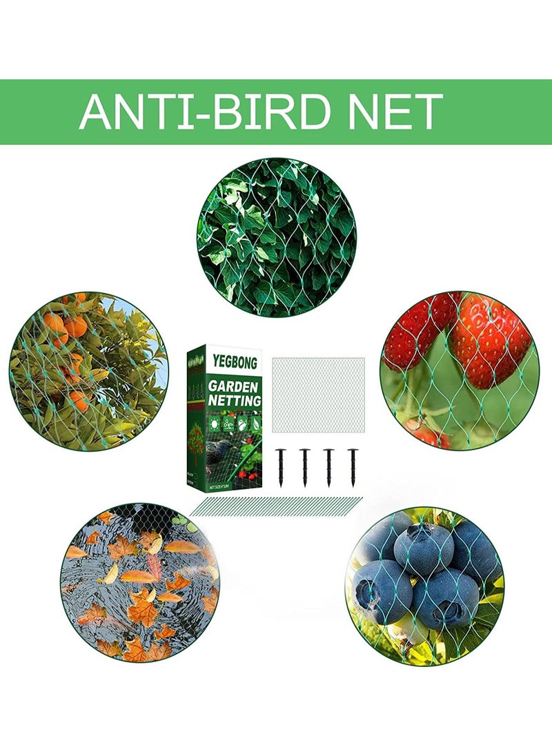 Generic - Reusable Garden Mesh Netting Anti-Bird Protection Fence Net for Plant Veg Fruit and Trees 4x10m - Image 1