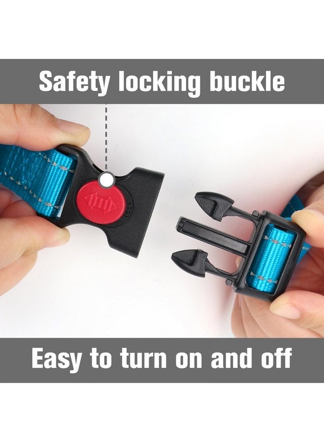 Joytale Martingale Collar for Dogs, Reflective Heavy Duty Dog Collar for Safety, Quick Release Buckle, Adjustable Nylon Collars for Large Breed Dogs Walking Training, Sky Blue,L - Image 2