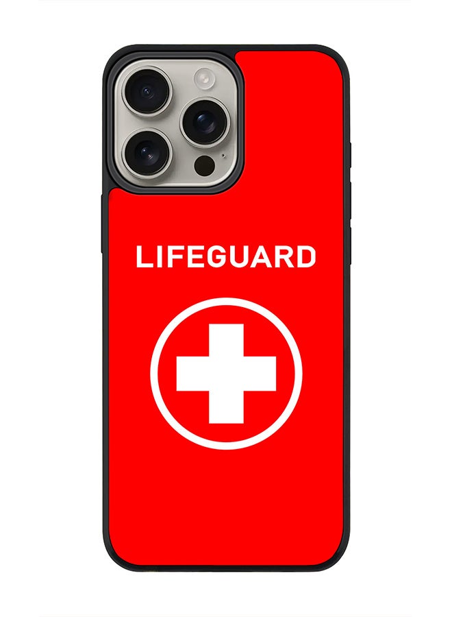Stylizedd For iPhone 16 Pro Max Case [Compatible with MagSafe] Slim Magnetic cover Phone Case iPhone 16 Pro Max -Lifeguard - Image 1