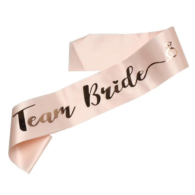 BLUPLE 6 Team Bride Sashes,1 Bride to Be Sash,Team Bride, Bachelorette Party Sash, Wedding Party Gift for Bridesmaids (7) - Image 4