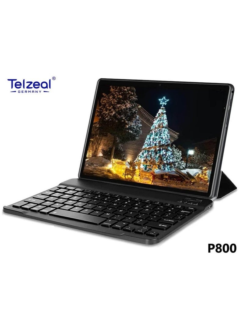 Telzeal P800 8-Inch Android 12 Tablet with 6GB RAM 256GB Storage, Dual SIM 4G LTE + 5G Wi-Fi, 5000mAh Battery, Front & Rear Camera – Compact Smart Tablet with Wireless Keyboard – Ideal for Study, Work, Travel & Entertainment – Sleek Blue Design - Image 5