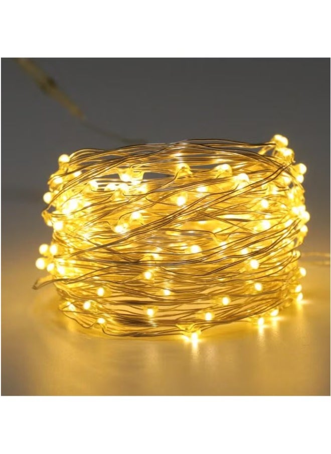 Dreamzon AA Battery Powered LED Fairy String Lights 10M Warm White Garland for Indoor and Outdoor Decor - Pack of 2  - Image 2