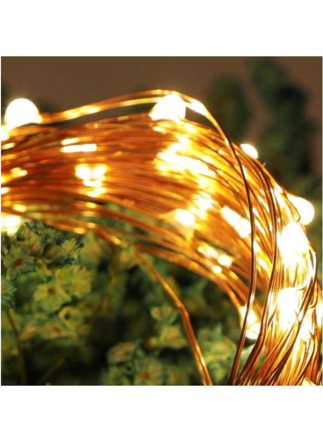 Dreamzon AA Battery Powered LED Fairy String Lights 10M Warm White Garland for Indoor and Outdoor Decor - Pack of 2  - Image 3