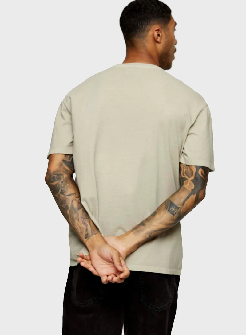 TOPMAN Visionary Crew Neck T-Shirt