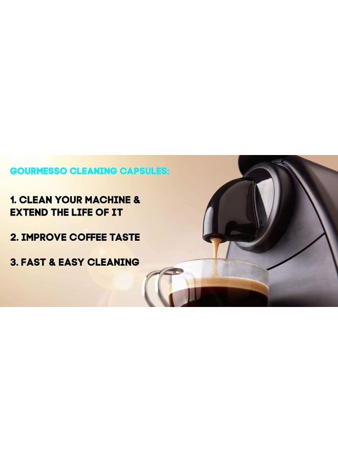 Nespresso Cleaning Pods - 10 Cleaning Capsules for Nespresso Original Machines. Cleaning Kit for Better Tasting Coffee!