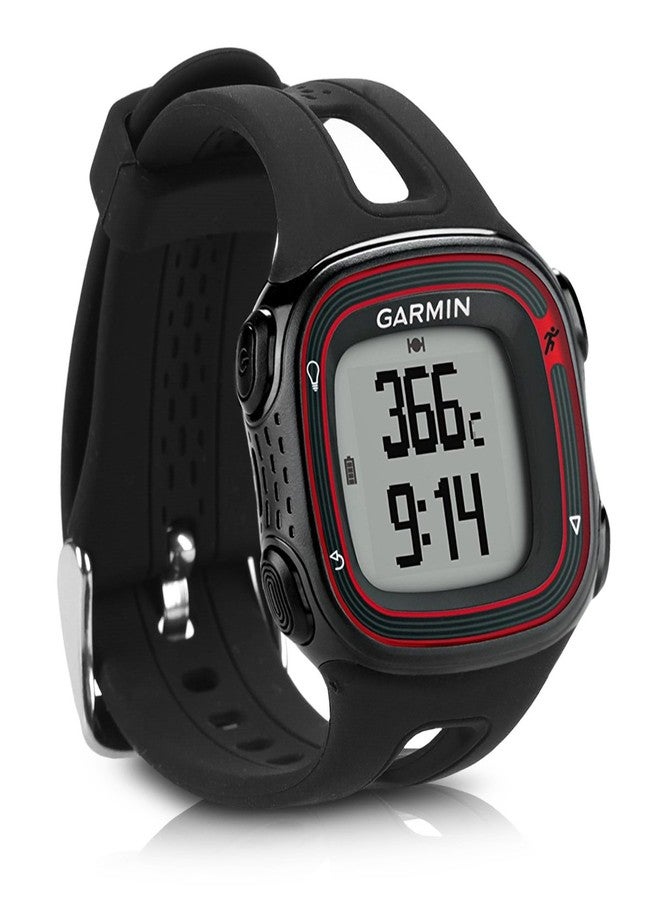 كي دابليو موبايل سوار kwmobile متوافق مع ساعة Garmin Forerunner 10/15 (مقاس L) - سوار سيليكون بديل - أسود - Image 1