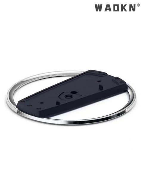 PS5 Slim Host Upright Stand PS5 Slim Light Version Vertical Heat Dissipation Base Upright Stand Base,Vertical Stand for Playstation 5 Slim Base Accessories Metal Outer Ring Black Bracket